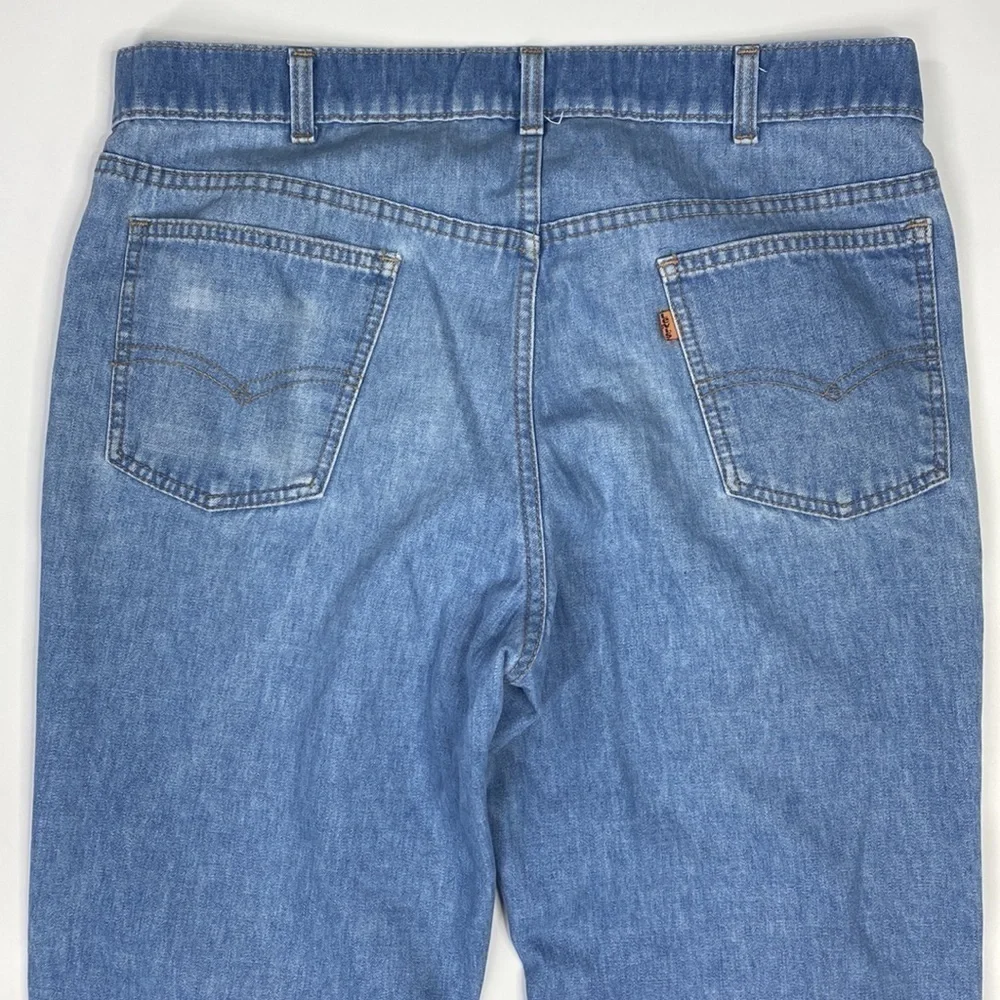 Vintage Levi Jeans With A Skosh More Comfort 70s 36x30 Orange Tag